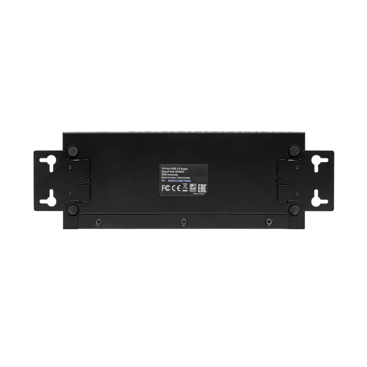 Eaton U360-010-IND 10-Port Industrial-Grade USB 3.0 SuperSpeed Hub - 20 kV ESD Immunity