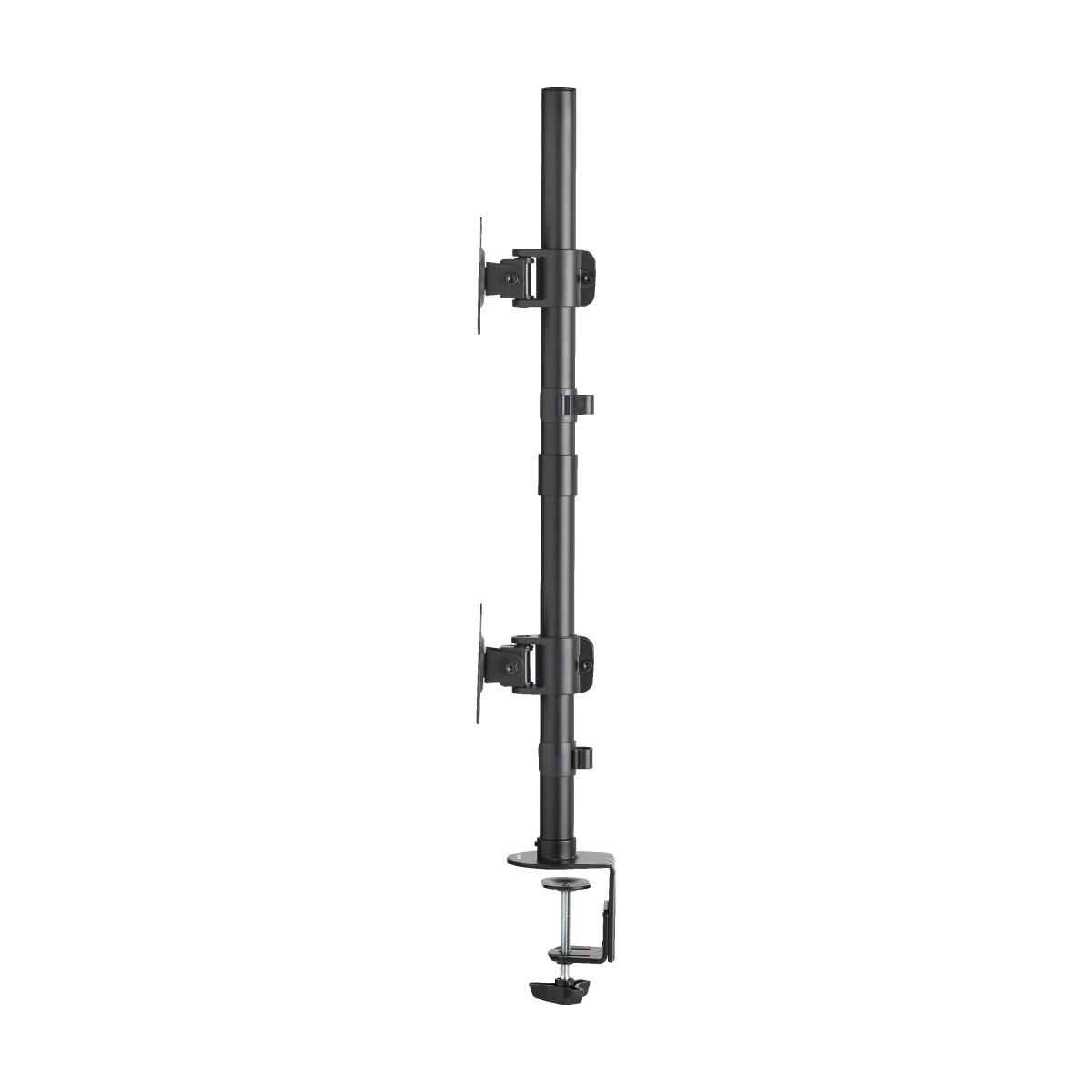 Eaton DDR1527SDC Dual Vertical Flat-Screen Desk Stand/Clamp Mount,15 Inch. to 27 Inch.Displays