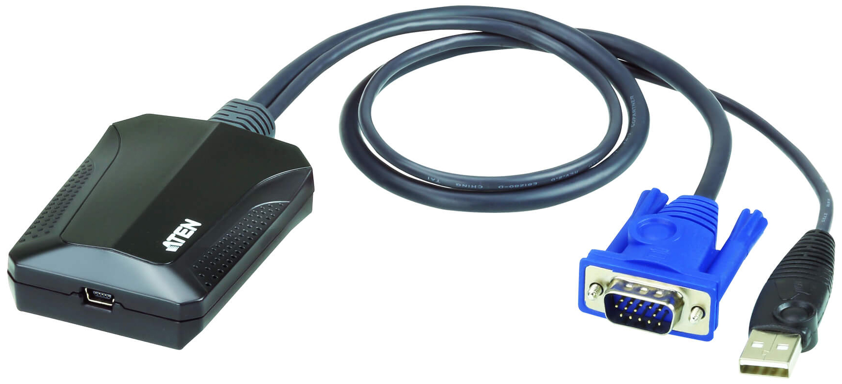 Aten CV211CP Laptop USB KVM Console Crash Cart Adapter IT Kit