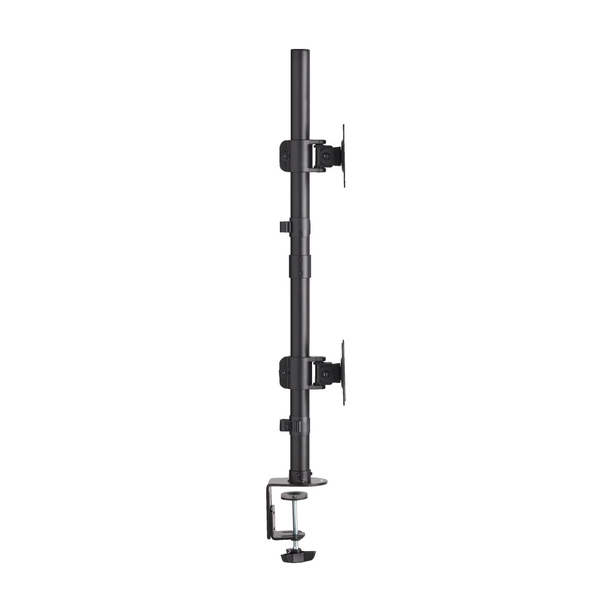Eaton DDR1527SDC Dual Vertical Flat-Screen Desk Stand/Clamp Mount,15 Inch. to 27 Inch.Displays
