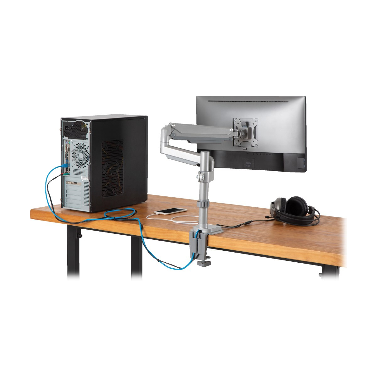 Eaton DDR1732SAL Single-Display Flex-Arm Desktop Clamp for 13 to 34 Inch Displays