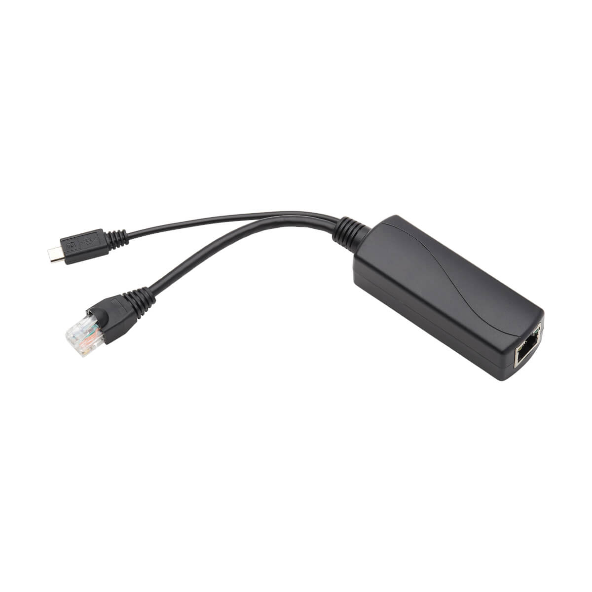 Eaton NPOE-SPL-G-5VMU PoE to USB Micro-B and RJ45 Active Splitter - 802.af, 48V to 5V 1A