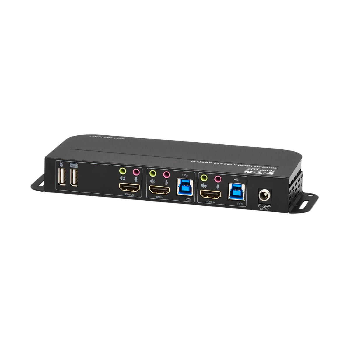 Eaton B005-HUA2-K 2-Port HDMI/USB KVM Switch - 4K 60 Hz, HDR, HDCP 2.2, IR, USB 3.0 Cables