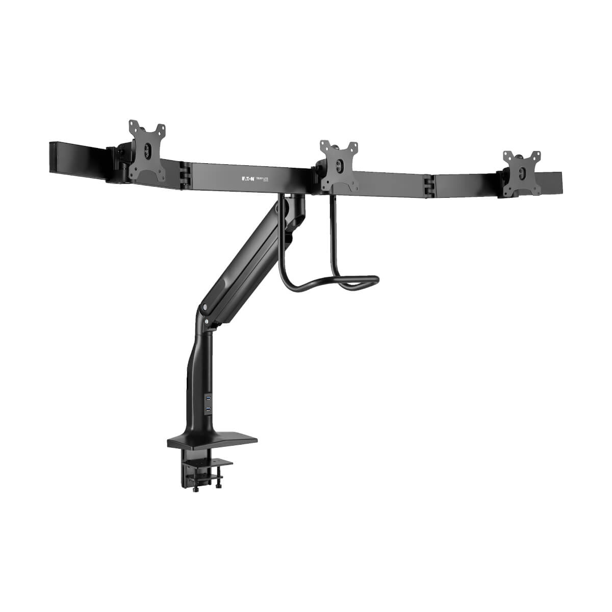 Eaton DMPDT1732AM Precision-Placement 3-Display Desk Clamp/Grommet for 17 to 32 Inch Displays