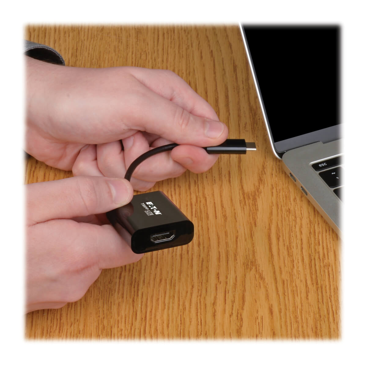 Eaton U444-06N-HDB-AM USB-C to HDMI 4K Adapter with Alternate Mode - DP 1.2, Black