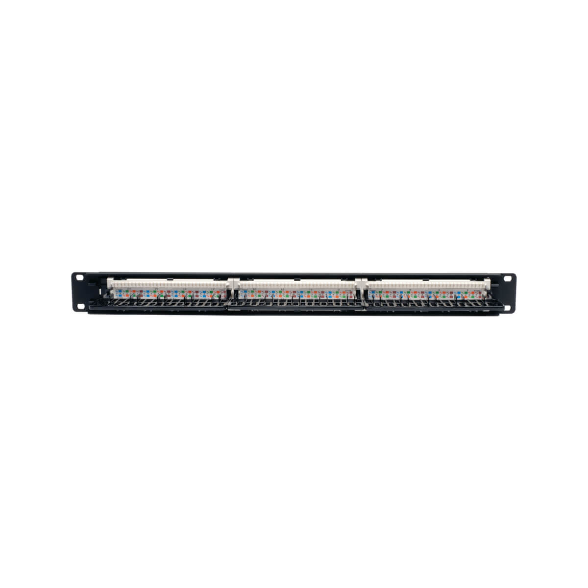 Eaton N052-024 24-Port 1U Rack-Mount Cat5e 110 Patch Panel, 568B, RJ45 Ethernet