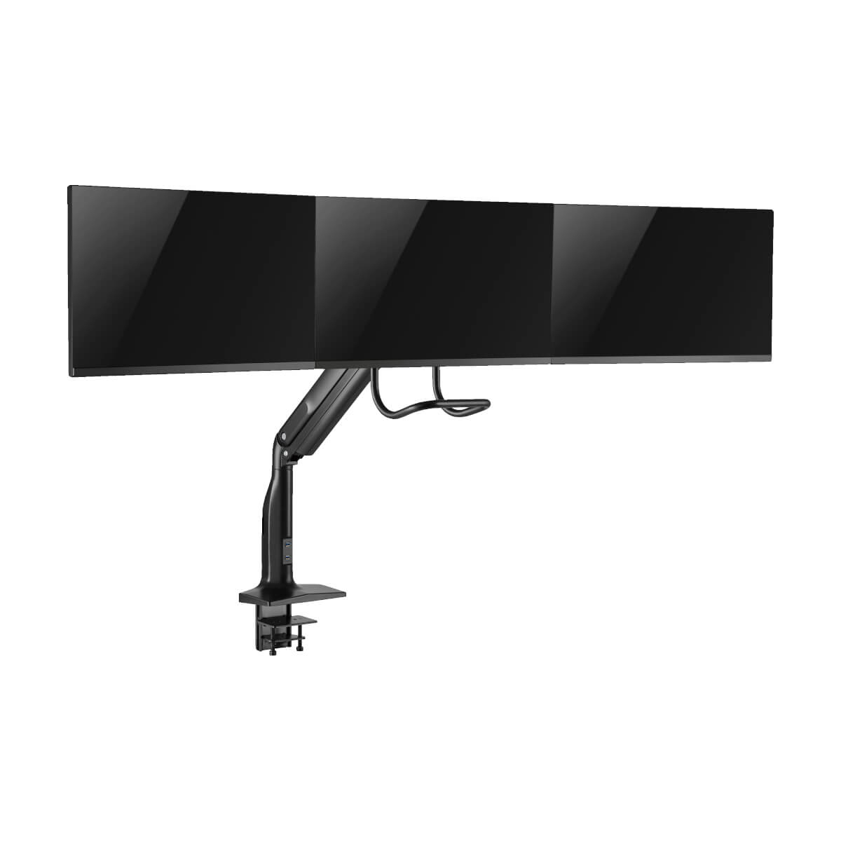 Eaton DMPDT1732AM Precision-Placement 3-Display Desk Clamp/Grommet for 17 to 32 Inch Displays