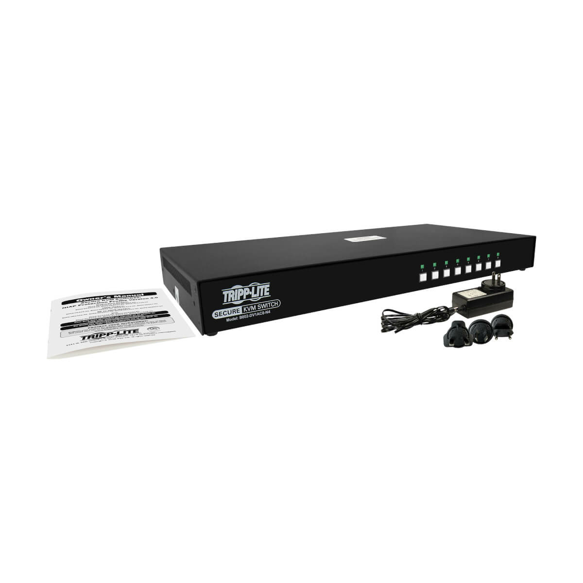 Eaton B002-DV1AC8-N4 Secure KVM Switch 8-Port DVI + Audio NIAP PP3.0 Certified w/ CAC