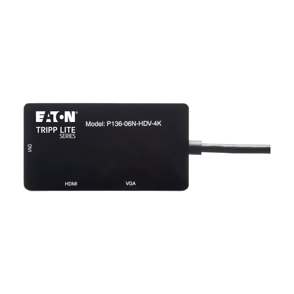 Eaton P136-06N-HDV-4K DisplayPort to VGA/DVI/HDMI All-in-One Converter Adapter,4K HDMI