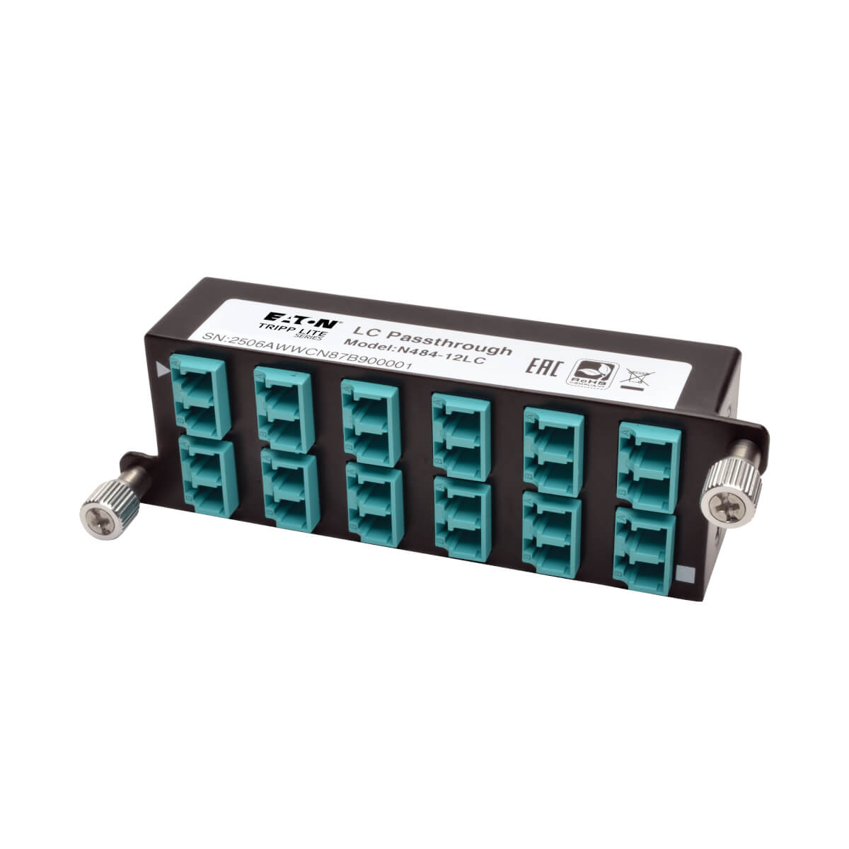 Eaton N484-12LC 10GbE Pass-Through Cassette - (x12) LC Duplex