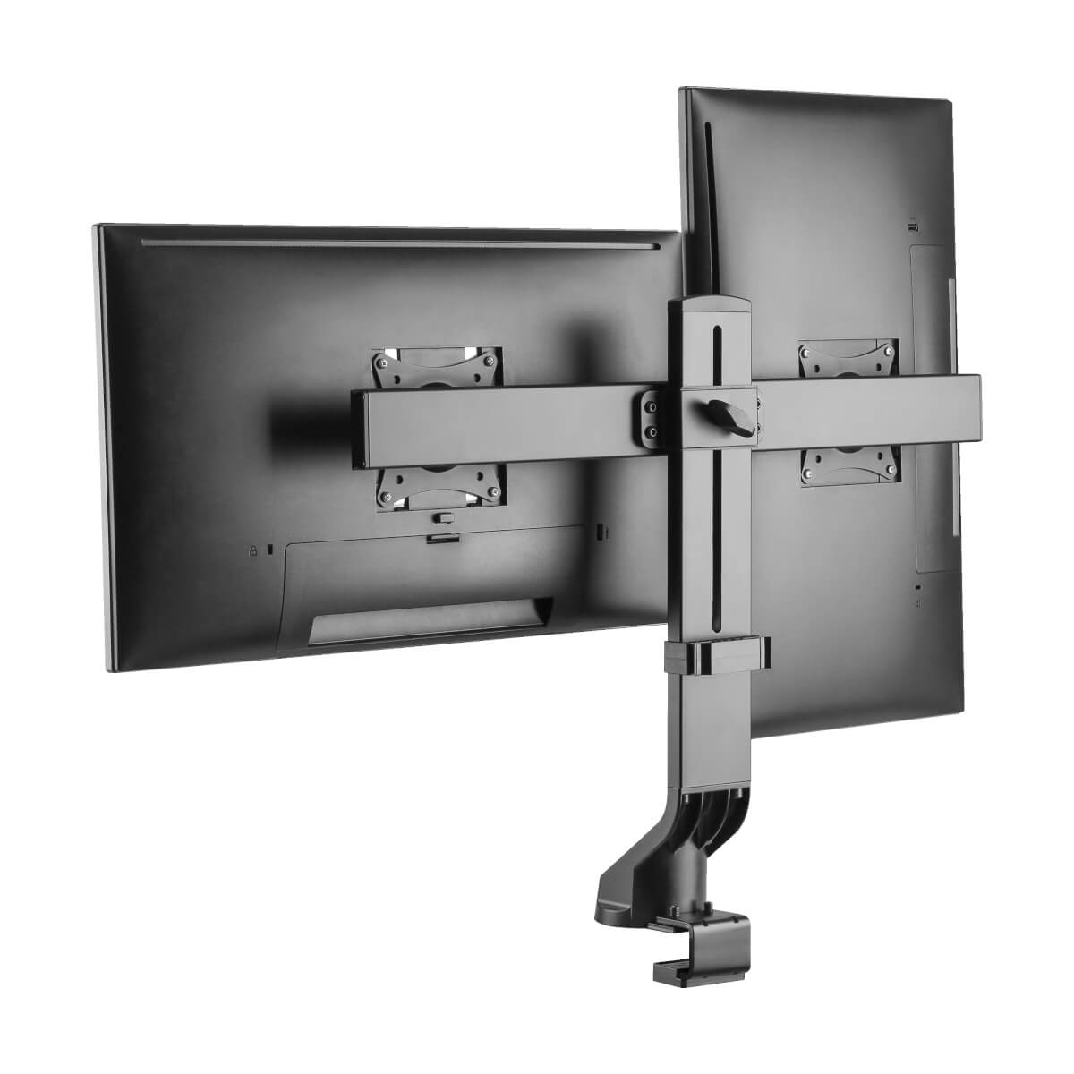 Eaton DDR1727DC Dual-Display Monitor Arm with Desk Clamp and Grommet -17 to 27 Inch Monitors