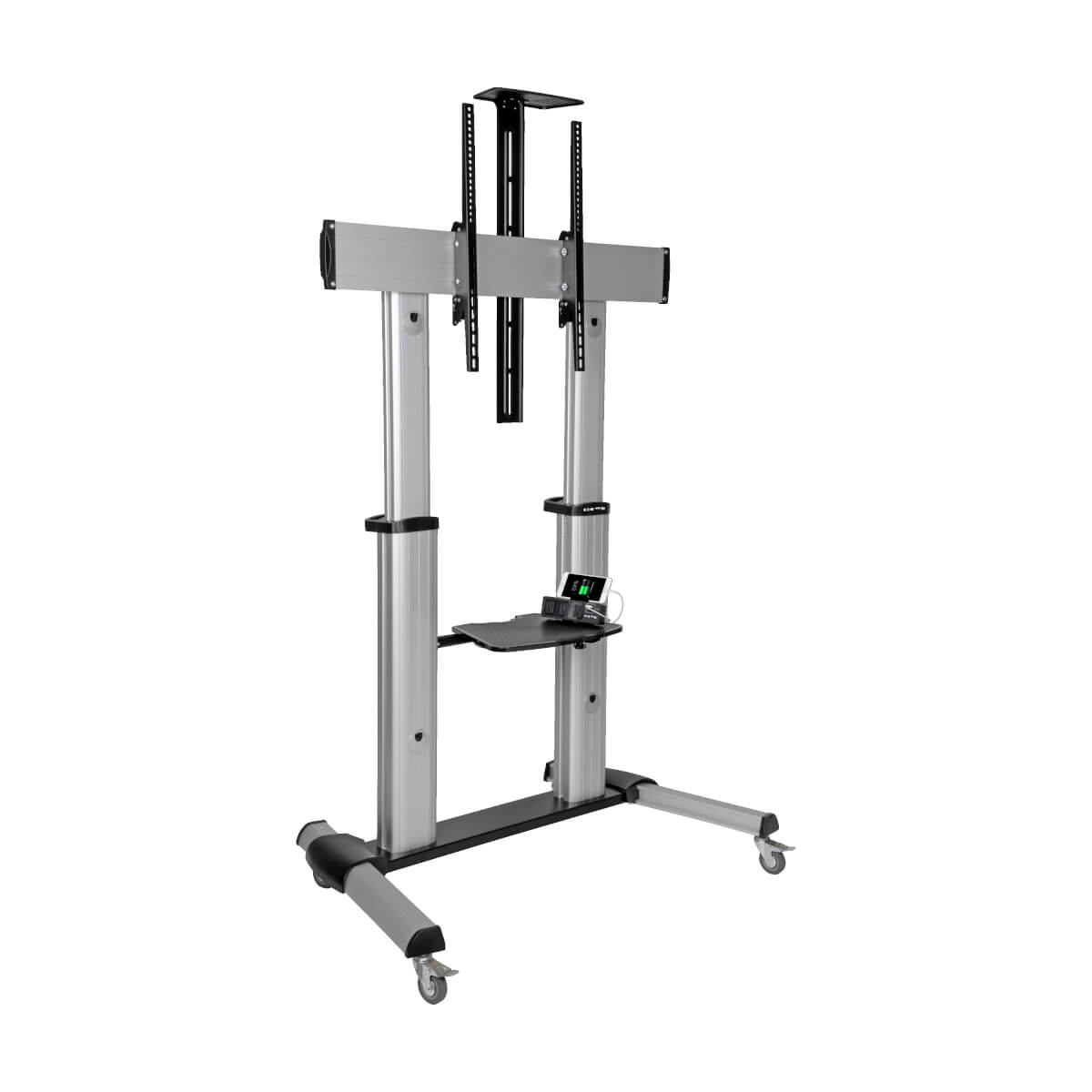 Eaton DMCS60100XX Heavy-Duty Rolling TV Stand, Height Adjustable, 60 - 100 Inch Screens