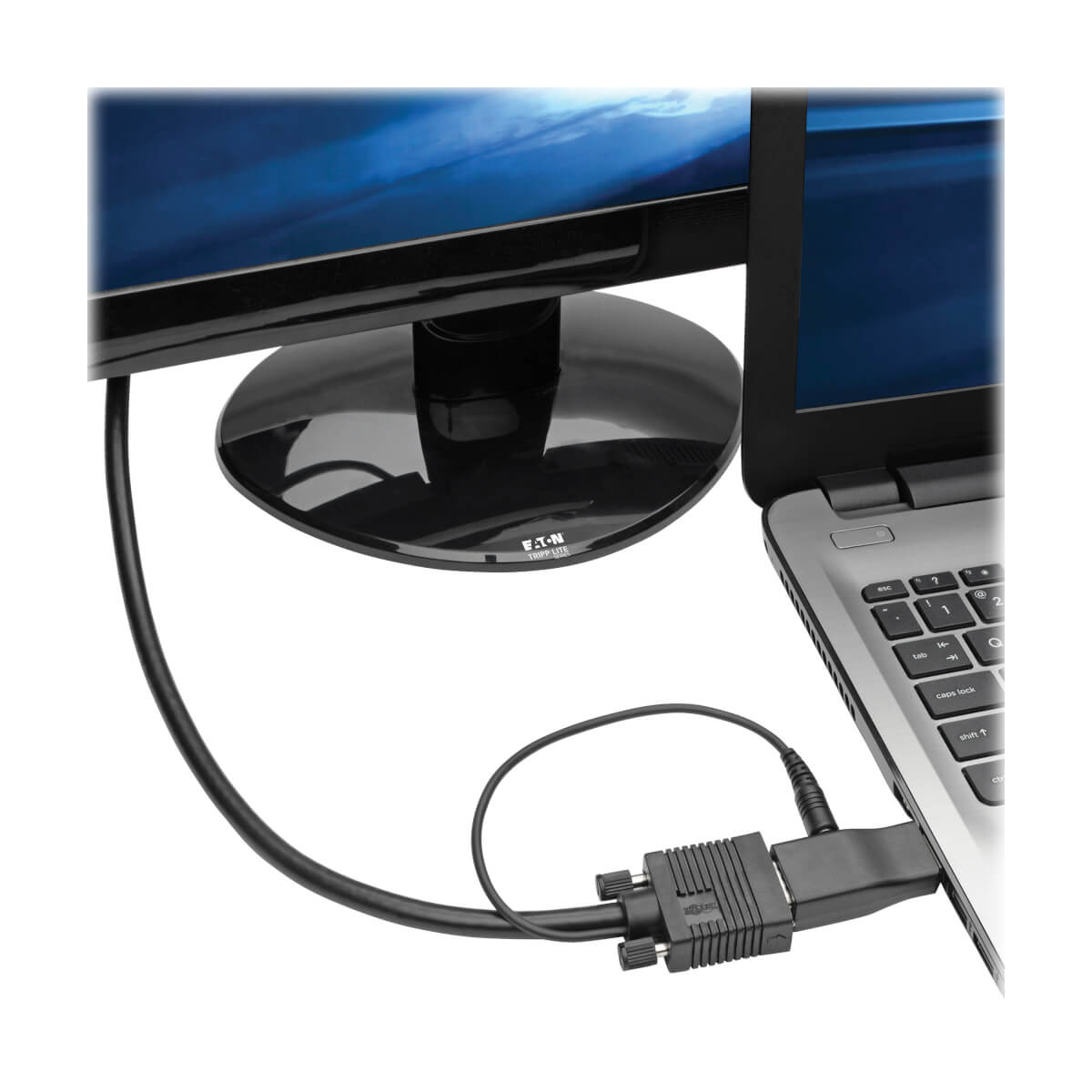 Eaton P131-000-A Compact HDMI to VGA Adapter Video Converter with Audio (M/F)