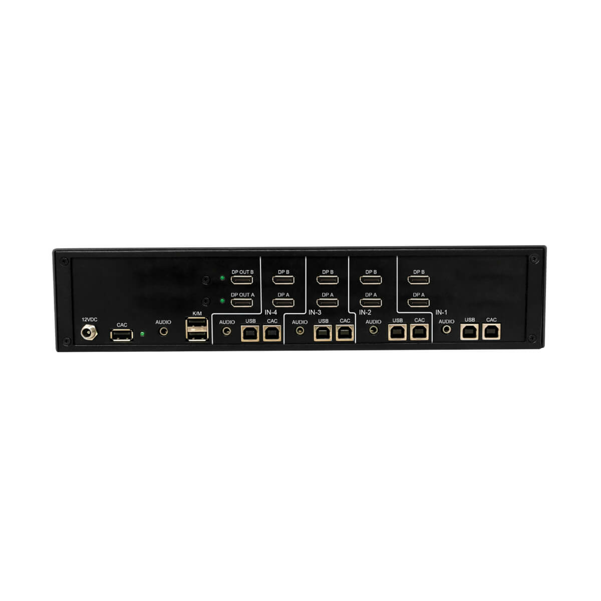 Eaton B002-DP2AC4-N4 Secure NIAP KVM Switch, DP-to-DP, 4-Port, 4K, Audio