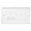 Excel Double Gang LJ6C Bevelled Faceplate
