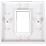 CE Single Gang Flat Faceplate with 1 x Euromod 25x50 Slot