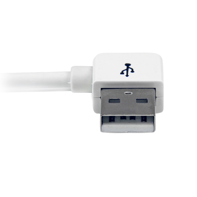 StarTech USB2ADC1MUL 1m (3 ft) Apple 30-pin Dock Connector to Left Angle USB Cable