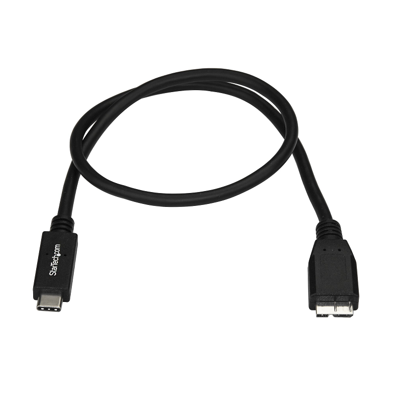 StarTech USB31CUB50CM USB-C to Micro-B Cable - M/M - 0.5 m - USB 3.1 (10Gbps)