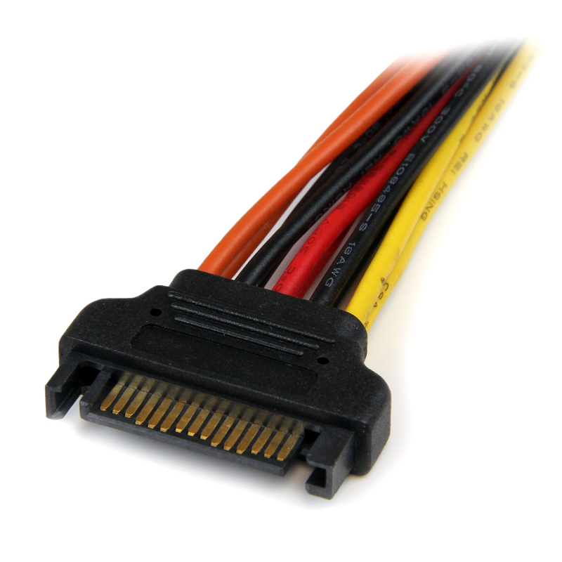 StarTech PYO2LSATA 6in Latching SATA Power Y Splitter Cable Adapter - M/F
