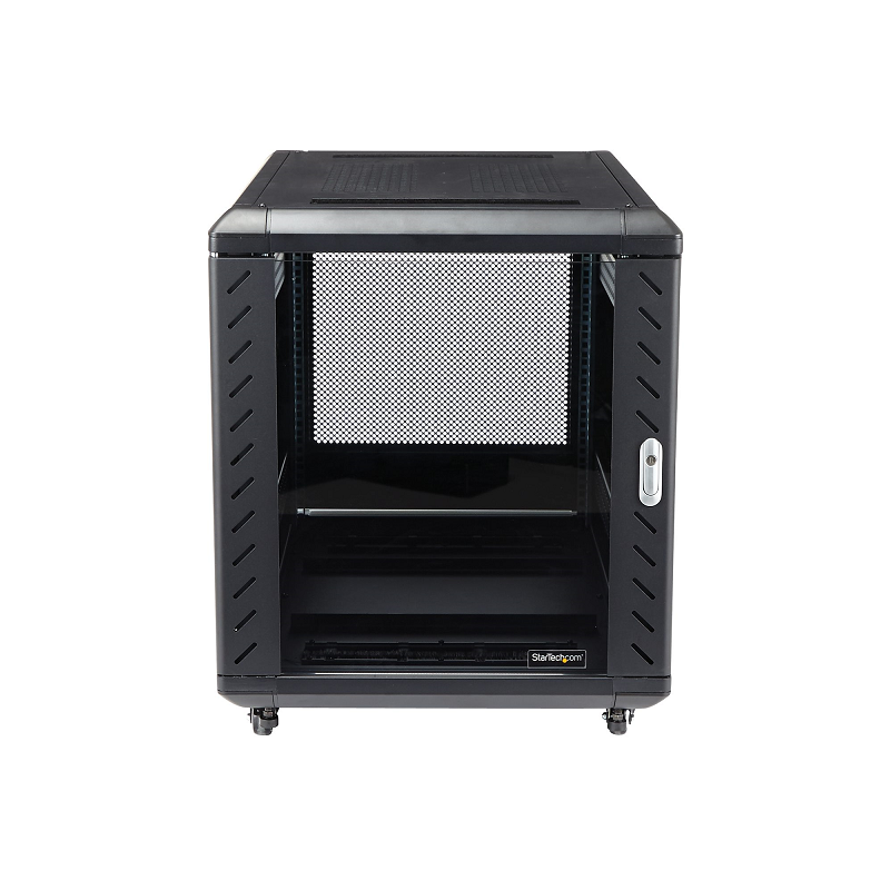 StarTech RK1236BKF 12U Knock-Down Server Rack Cabinet with Casters - 29 in. Deep