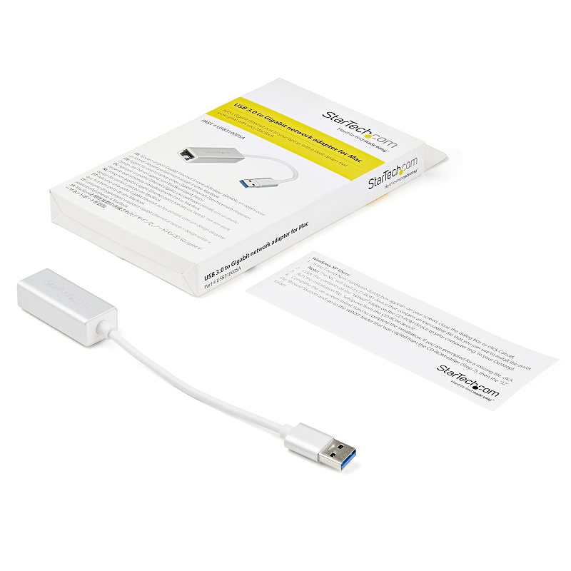 StarTech USB31000SA USB 3.0 to Gigabit Network Adapter - Silver