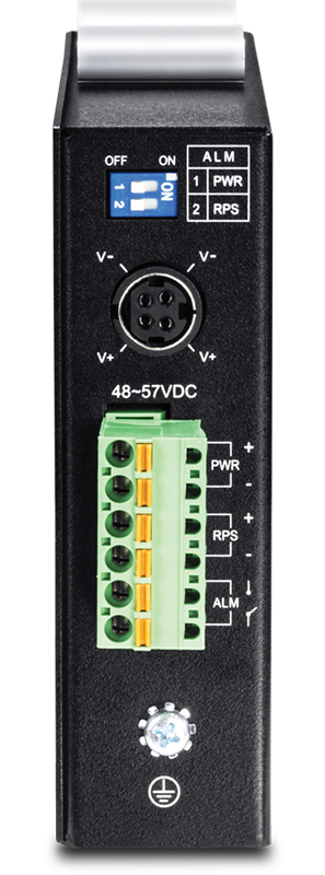 TRENDnet TI-PG541i 6-port hardened Industrial Gigabit PoE+ Layer 2 Managed DIN-Rail Switch