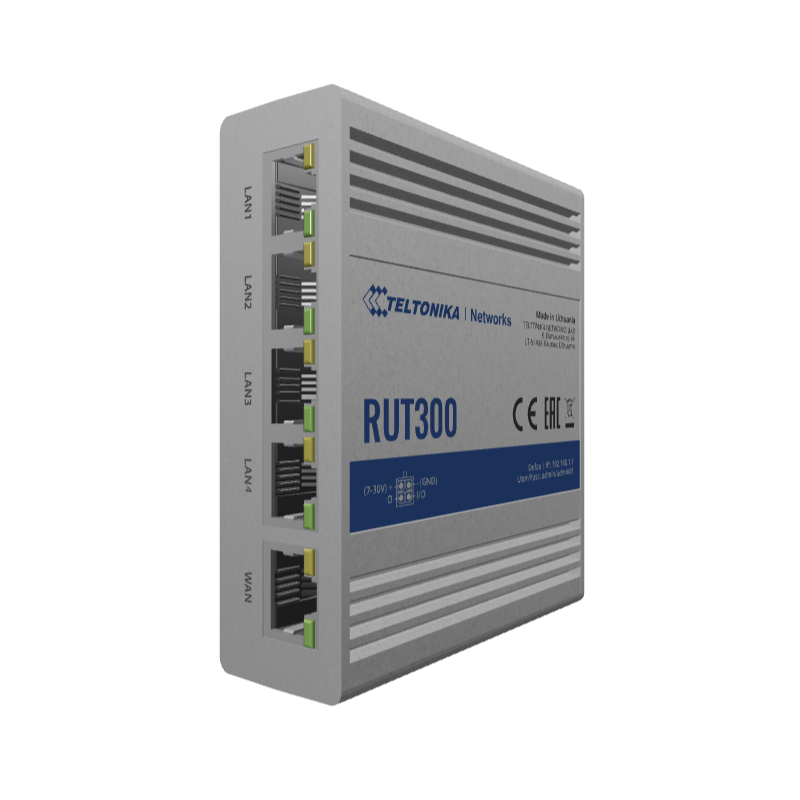 Teltonika RUT300 x5 Port Industrial Ethernet Router