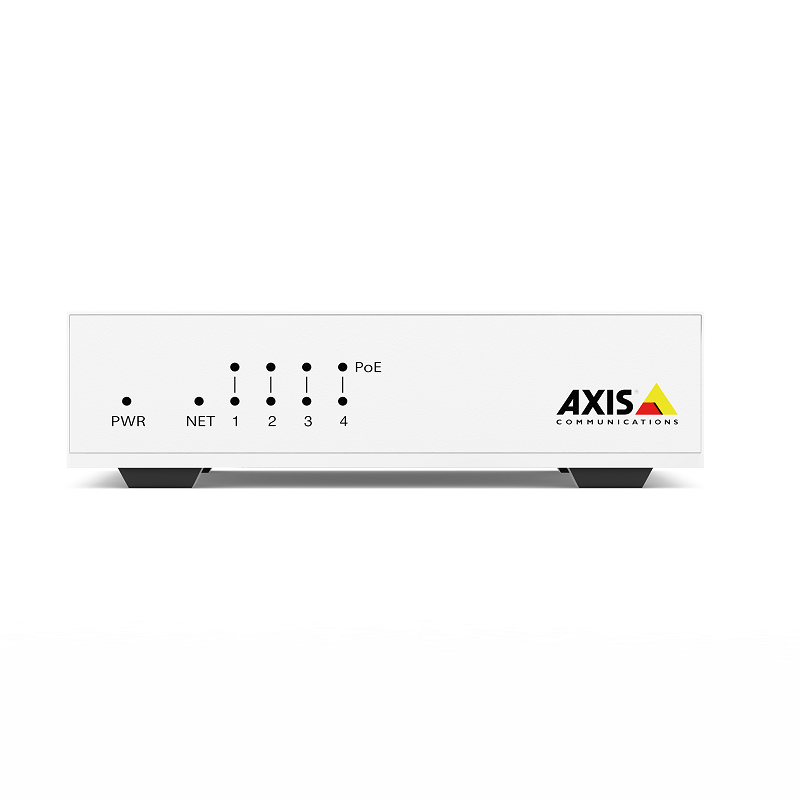 Axis 02101-003 D8004 4 channel 10/100Mbps Unmanaged PoE+ Switch w/Plug & Play Installation