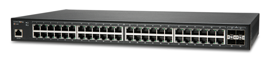 SonicWall 02-SSC-2466 SWS14-48FPOE Managed L2 Gigabit Ethernet (10/100/1000) Black 1U PoE
