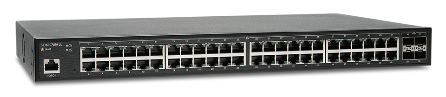 SonicWall 02-SSC-2465 SWS14-48 Managed L2 Gigabit Ethernet (10/100/1000) Black 1U