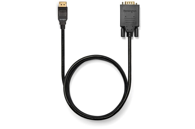Kensington K33024WW DisplayPort 1.2 (M) to VGA (M) passive unidirectional cable