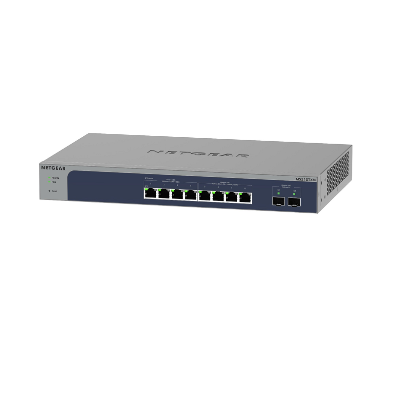Netgear MS510TXM 8-Port Multi-Gigabit/10G Ethernet Smart Managed Switch with 2 SFP+ Ports