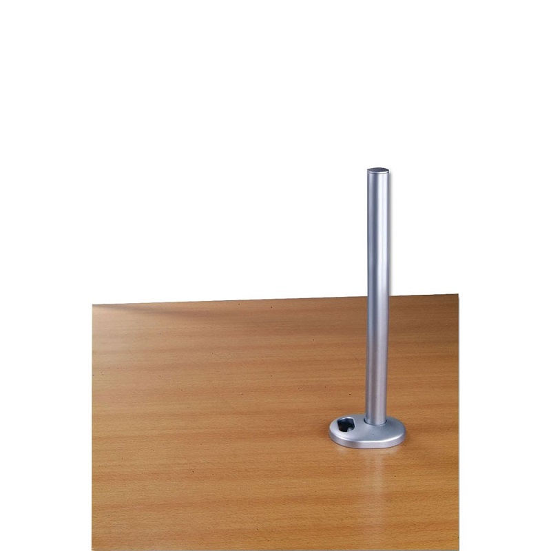 Lindy 40962 450mm Desk Grommet Clamp Pole, Silver