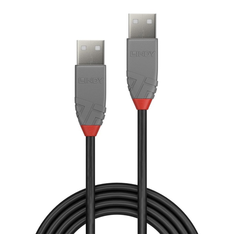 Lindy USB 2.0 Type A to A Cable - Anthra Line