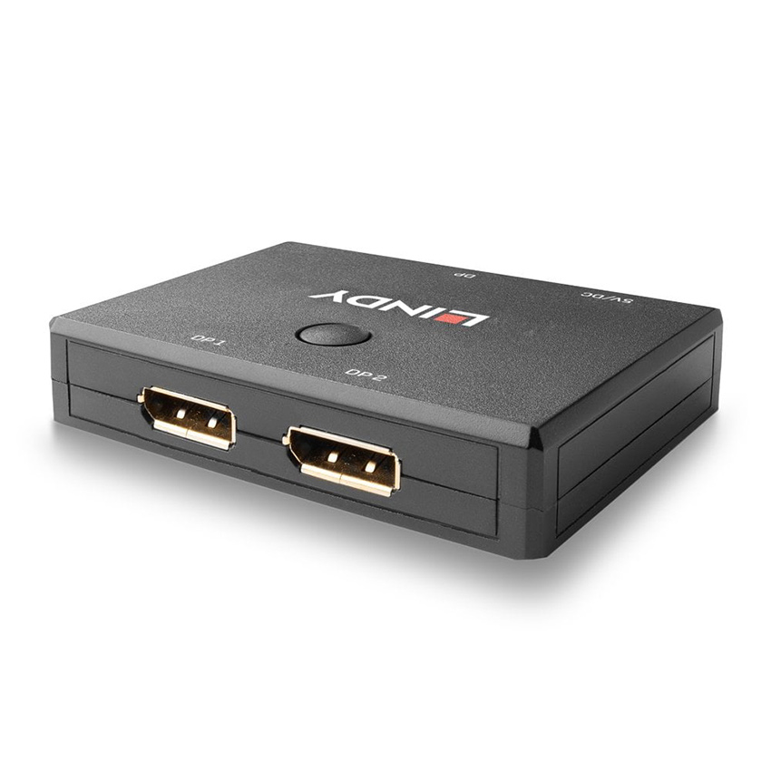 Lindy 38414 2 Port DisplayPort 1.2 Bi-directional Switch