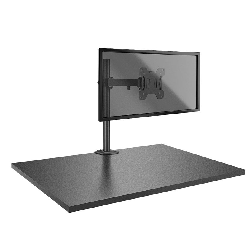 Lindy 40657 Single Display Bracket with Pole and Desk Clamp