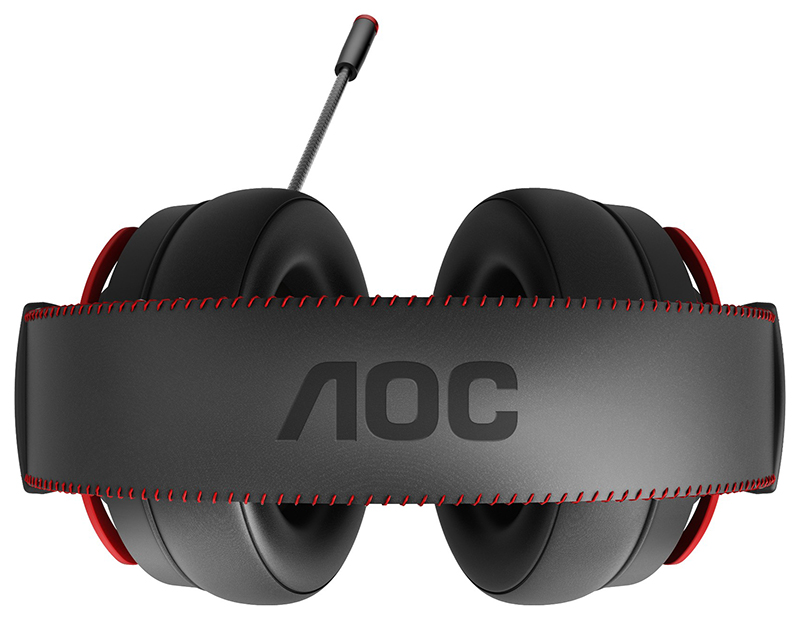 AOC GH300 Gaming Headphones/Headset Wired Black, Red