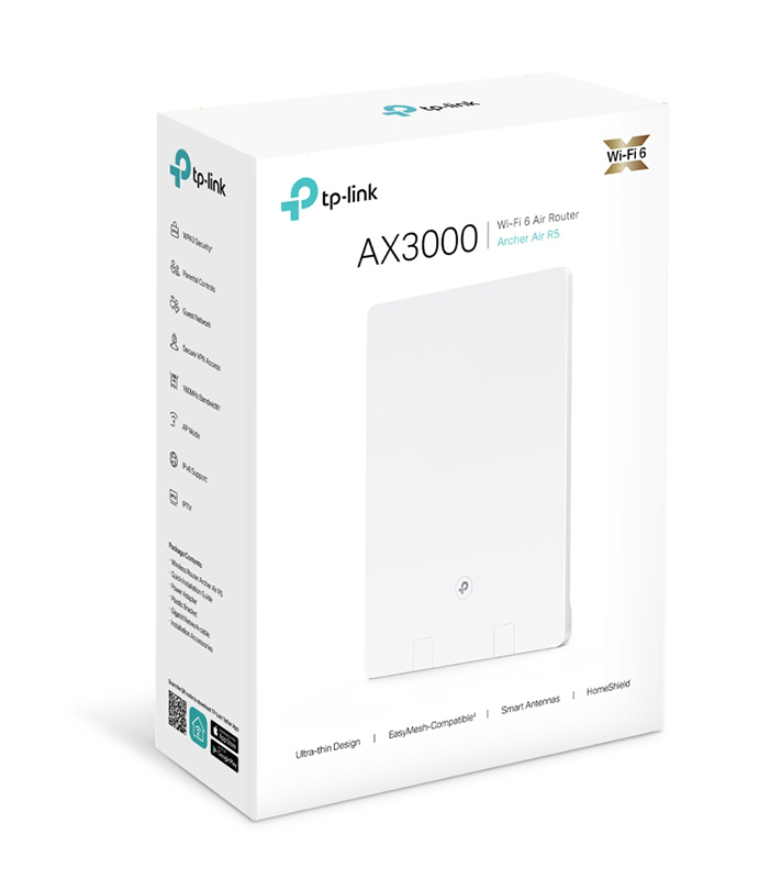 TP-Link Archer Air R5 AX3000 Dual-Band Wi-Fi 6 Air Router