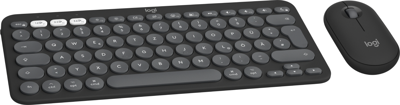 Logitech 920-012208 PEBBLE 2 Combo For MAC, Slim Bluetooth keyboard and mouse For Mac