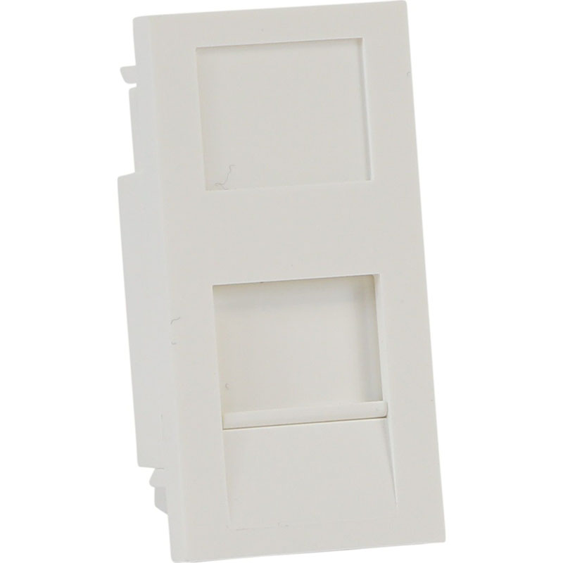 25 x 50mm Adapter for Keystone Jack - White