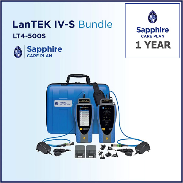 TREND Networks LT4-500S LanTEK IV-S 500MHz + Sapphire Care Plan Bundle