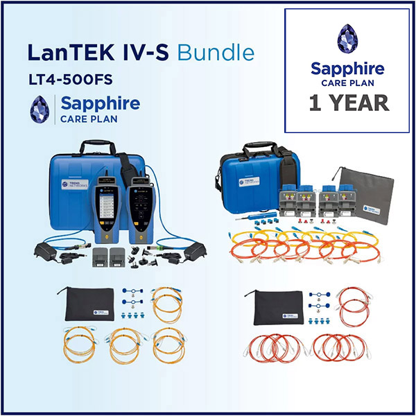 TREND Networks LT4-3000FS LanTEK IV-S 3000MHz + FiberTEK IV + Accessories Bundle + Sapphire Care Plan