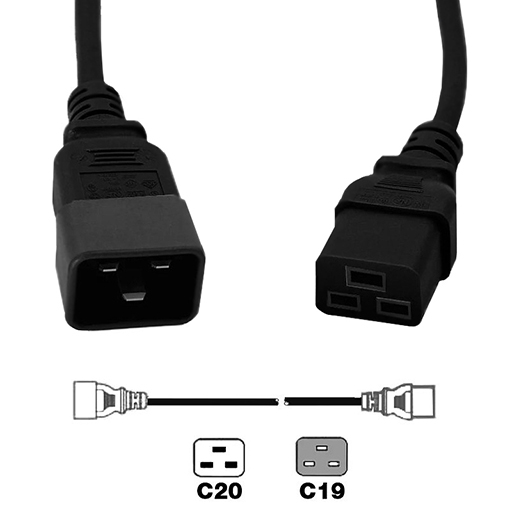 IEC C19 - IEC C20 Extension Leads