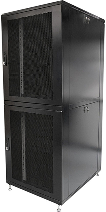 Datacel 42U 600x1000 Co-Location Cabinet, Black/Mesh