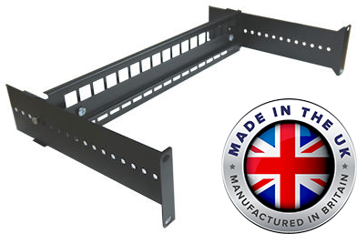 Datacel UK Made 19in Adjustable Rack Mount DIN Rail Panel 