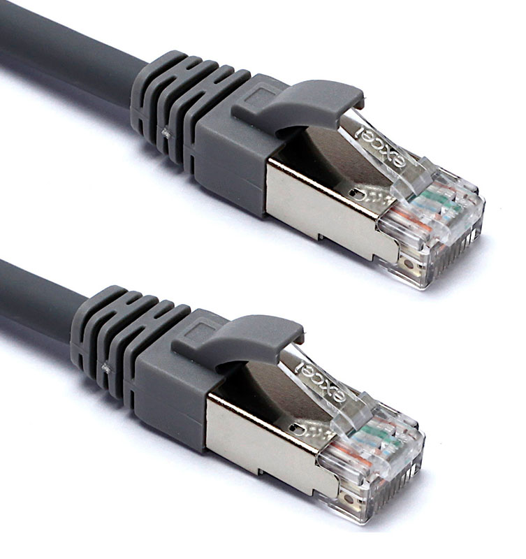 Excel Cat6A 215mm S/FTP Patch Lead - Pack of 10