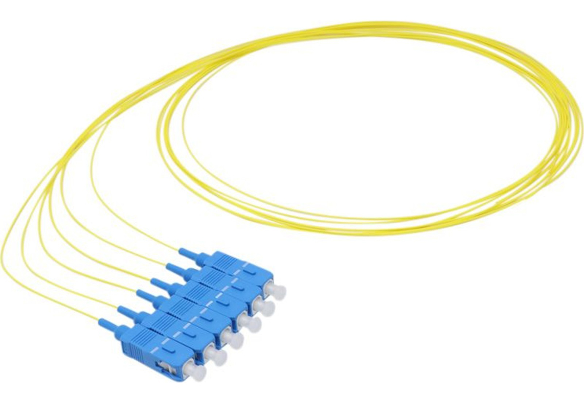 Enbeam Fibre Pigtail OS2 9/125 UPC Yellow 1m 12-pack