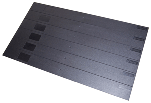 Eziblank 6U Blanking Panels, Pack 10 x 6U (scalable to 60 x 1U), Black