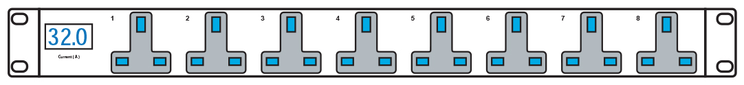 You Recently Viewed Austin Hughes 1 Phase Metered Horizontal PDU, UK 90° Sockets, 230V, 3m Cord Image