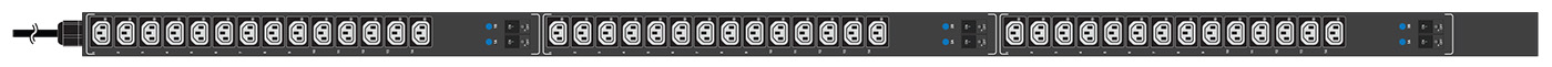 Austin Hughes 3 Phase Basic Vertical PDU, C13 Sockets, MCB, 2m Cord 